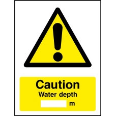 Caution Water Depth